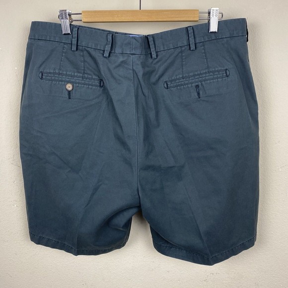 Peter Millar Men's Solid Black Pima Cotton Flat Front Shorts 40 - Picture 4 of 4